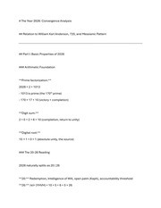 2026 Convergence Report