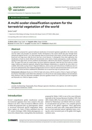 A multi-scalar classification system for the terrestrial vegetation of the world