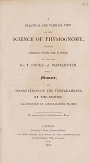 A practical and familiar view of the science of physiognomy