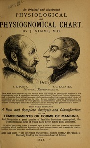 An original and illustrated physiological and physiognomical chart