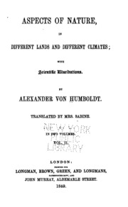 Aspects of Nature, in Different Lands and Different Climates: In Different Lands and Different ...