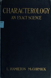 Characterology;