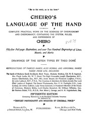 Cheiro's Lanhuage Of The Hand