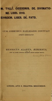 De divinatione libri dvo