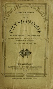 De la physionomie et des mouvements d'expression