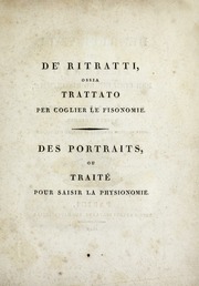 De' ritratti, ossia, Trattato per coglier le fisonomie