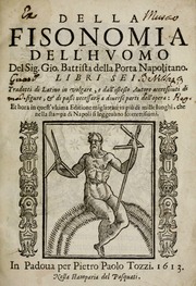 Della fisonomia dell'huomo