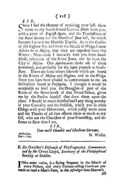 Dr. Gwither's Discourse of Physiognomy. Communicated by Mr. Owen Lloyd, Secretary of the Philosophical Society at Dublin
