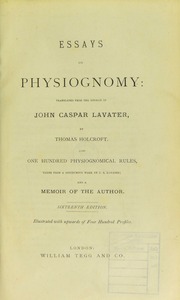 Essays on physiognomy