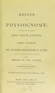 Essays on physiognomy
