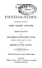 Essays On Physiognomy  Ed.17
