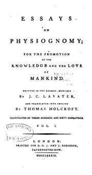 Essays on Physiognomy: For the Promotion of the Knowledge and the Love of Mankind
