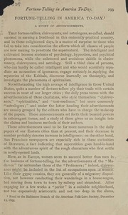 Fortune-telling in America today : A study of advertisements