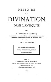 Histoire de la divination dans l'antiquité