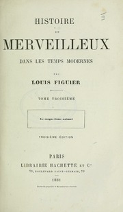 Histoire du merveilleux dans les temps modernes