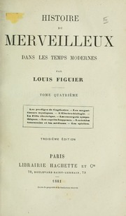 Histoire du merveilleux dans les temps modernes