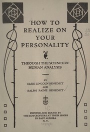 How to realize on your personality through the science of human analysis,