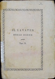 Il Lavater delle donne, o sia, L'arte di conoscere le femmine dalla loro fisonomia