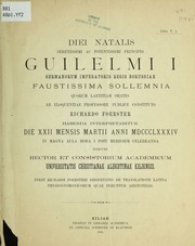 Inest Richardi Foersteri Dissertatio de translatione Latina Physiognomonicorum quae feruntur Aristotelis