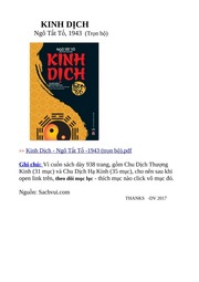 Kinh Dịch Ngo Tất Tố 1943
