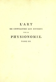 L'art de connaitre les hommes par la physionomie