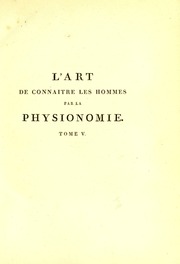 L'art de connaitre les hommes par la physionomie