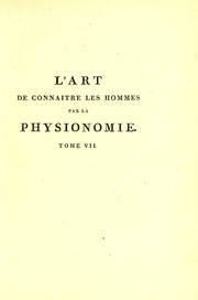 L'art de connaitre les hommes par la physionomie