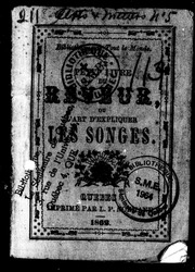 Le Petit livre du rêveur ou L'art d'expliquer les songes [microforme]