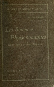 Les sciences physionomiques : leur passé et leur présent