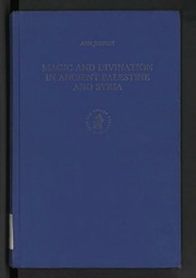 Magic And Divination In Ancient Palestine And Syria