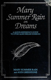 Mary Summer Rain on dreams : a quick-reference guide to over 14,500 dream symbols