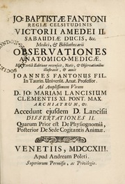 Observationes anatomico-medicae