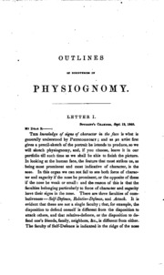 Outlines of a new system of physiognomy. Illustrated by numerous engravings, indicating the location of the signs of the different mental faculties
