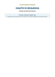 Palmist Prashant Haath Ki Bhaasha 71 Pages Hinglish