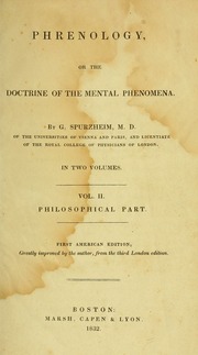 Phrenology, or, The doctrine of the mental phenomena