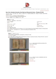 Plimpton MS 260, Divination; prognostication; physiognomy; meaning of winds...