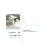 Prophecy Vs Divination
