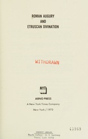 Roman augury and Etruscan divination