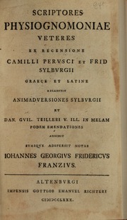 Scriptores physiognomoniae veteres