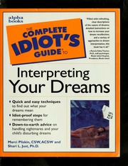The complete idiot's guide to interpreting your dreams