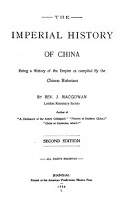 The Imperial History of China (1906)