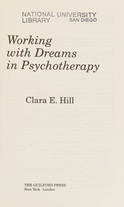 Working with dreams in psychotherapy