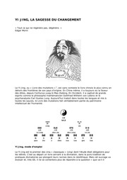 Yi Jing, La Sagesse Du Changement