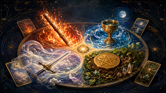 Phân biệt sự khác nhau của các nguyên tố trong bộ bài Tarot