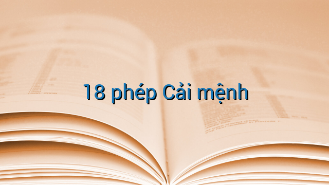 18 phép Cải mệnh