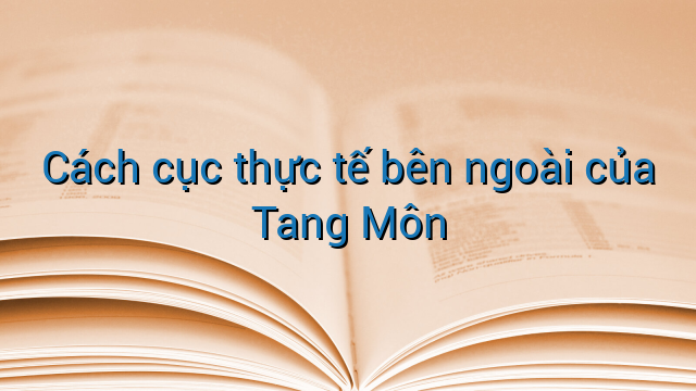 Cách cục thực tế bên ngoài của Tang Môn