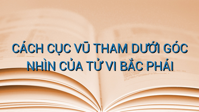 CÁCH CỤC VŨ THAM DƯỚI GÓC NHÌN CỦA TỬ VI BẮC PHÁI