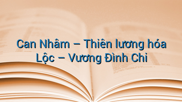 Can Nhâm - Thiên lương hóa Lộc - Vương Đình Chi