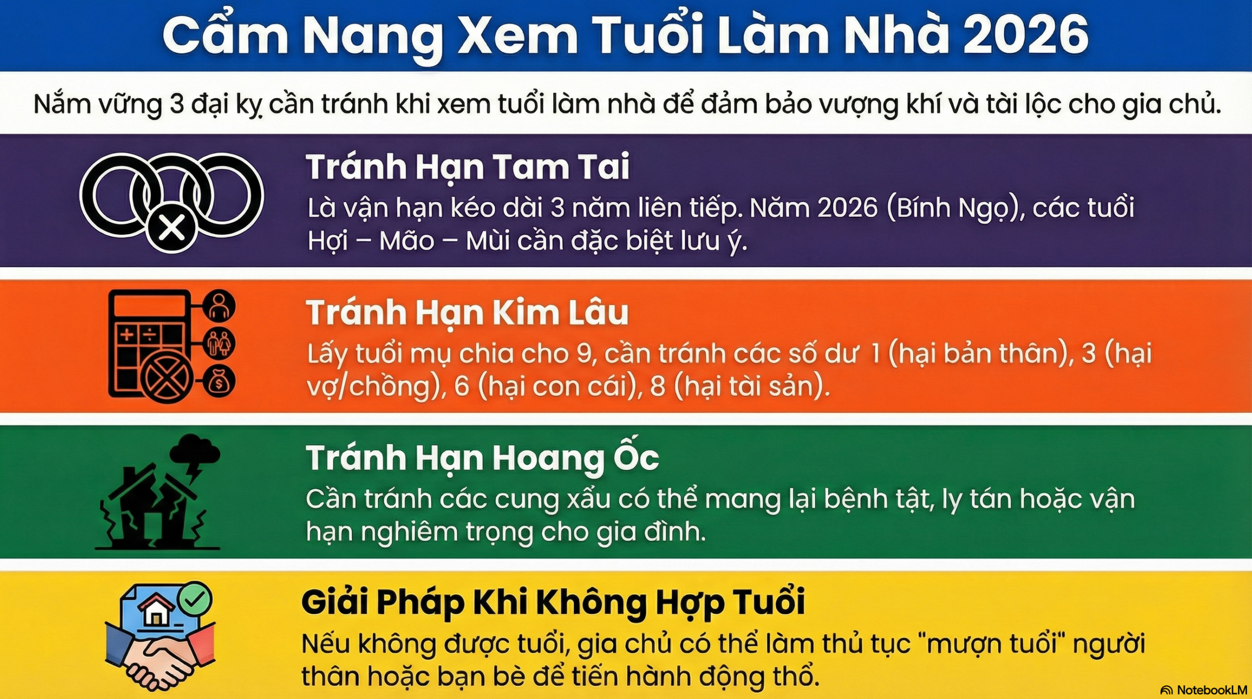 CHỌN THỜI GIAN LÀM VÀ CẢI TẠO NHÀ NĂM BÍNH NGỌ 2026 (PHẦN I)