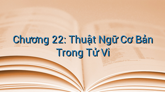 Chương 22: Thuật Ngữ Cơ Bản Trong Tử Vi